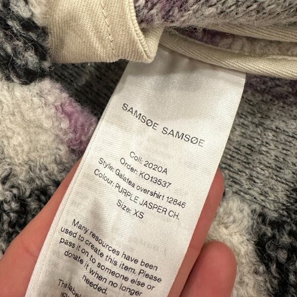 Samsoe Samsoe Galatea Plaid Oversized
Shirt Jacket - Picture 8 of 8